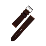 Calf Leather 2pcs Steel Strap - Dark Chocolate